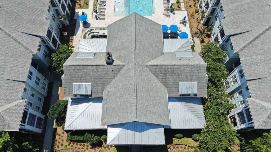 Drone exterior cleaning in Southport NC